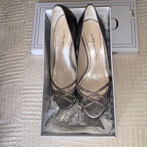 NWT silver rhinestone pumps from Caparros size 7.5